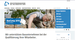 Desktop Screenshot of berufsbildung-bau.de